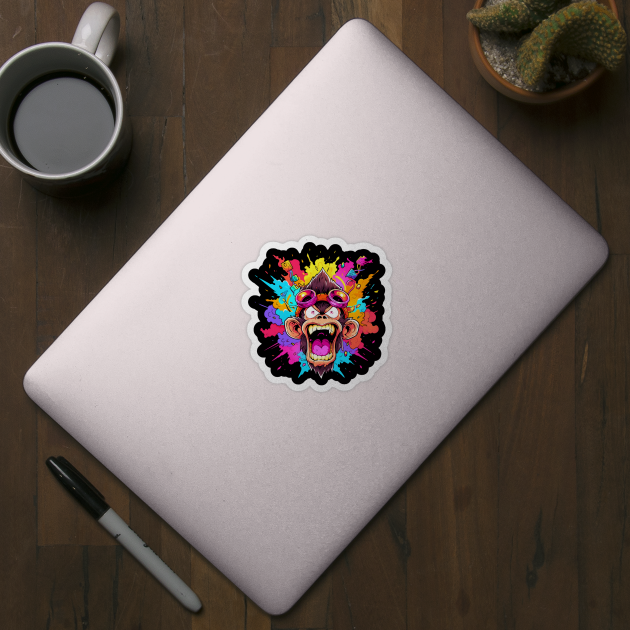 Crazy Funky Angry Monkey by Atomic Prophet